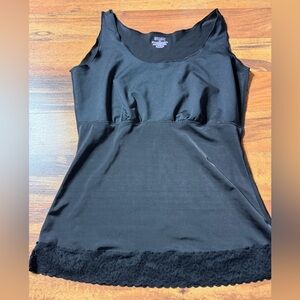 SPANX Black Chemise with Lace Detail